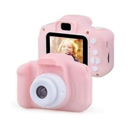 Video and Photo Mini Portable Rechargeable Digital Camera for Kids - Pink_0