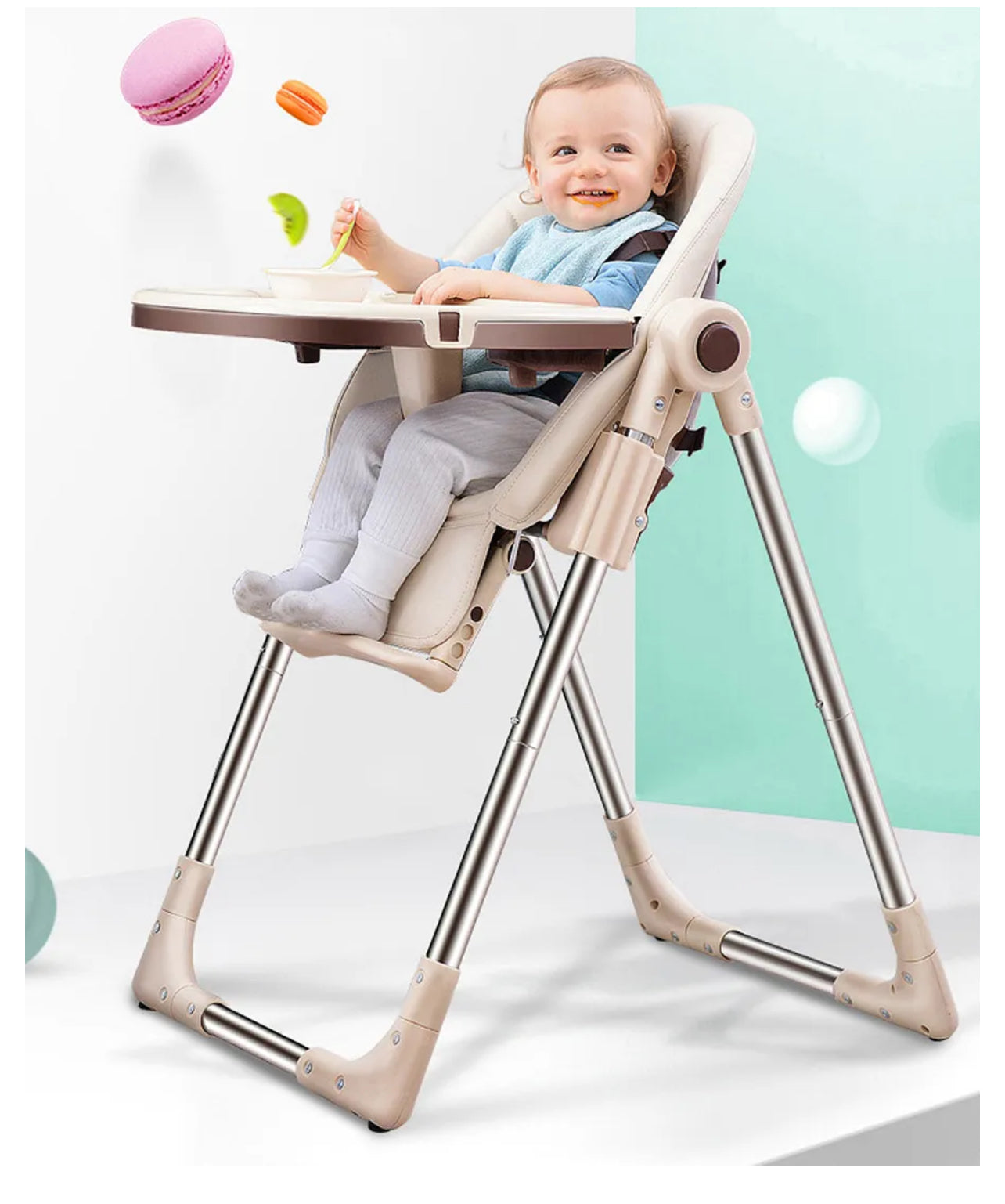 Baby High Feeding Chair [Beige]